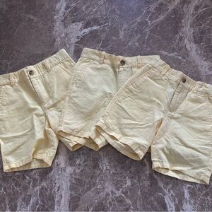 Janie and Jack Yellow Linen Shorts